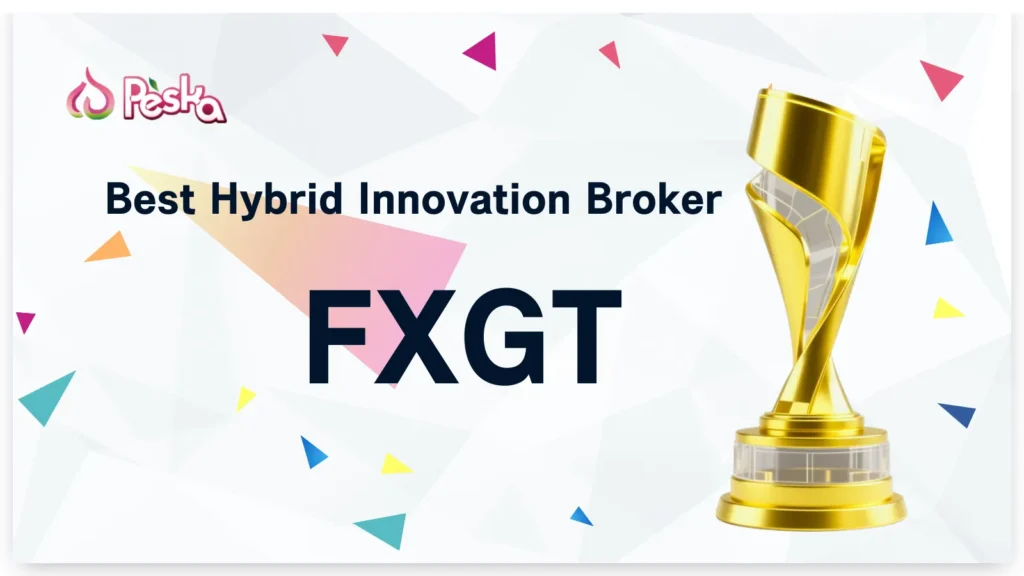 Peska MediaがFXGTをBest Hybrid Innovation Brokerとして表彰
